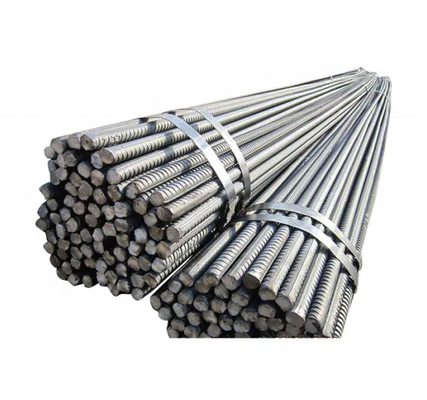 HRB400 500 Construction Steel Rebar , Deformed Steel Bar , Iron Rods For Construction